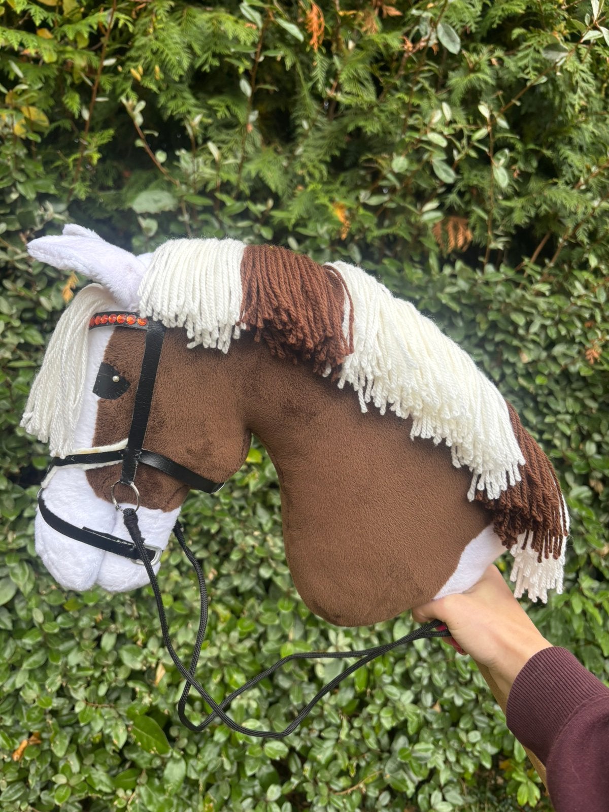 Handgemaakte hobbyhorse/stokpaard met vlekken, Ophalen of Verzenden, Nieuw