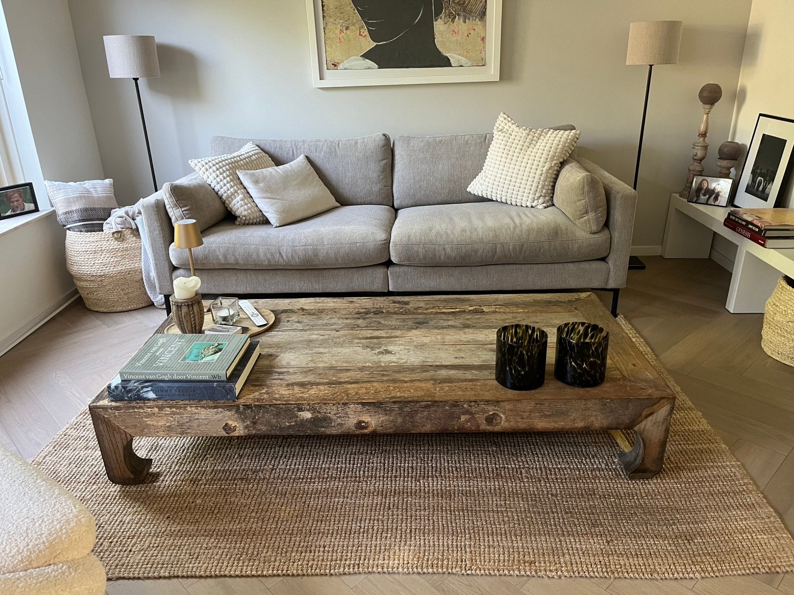 Salontafel oud hout, Ophalen, Gebruikt, 100 tot 150 cm, 50 tot 100 cm