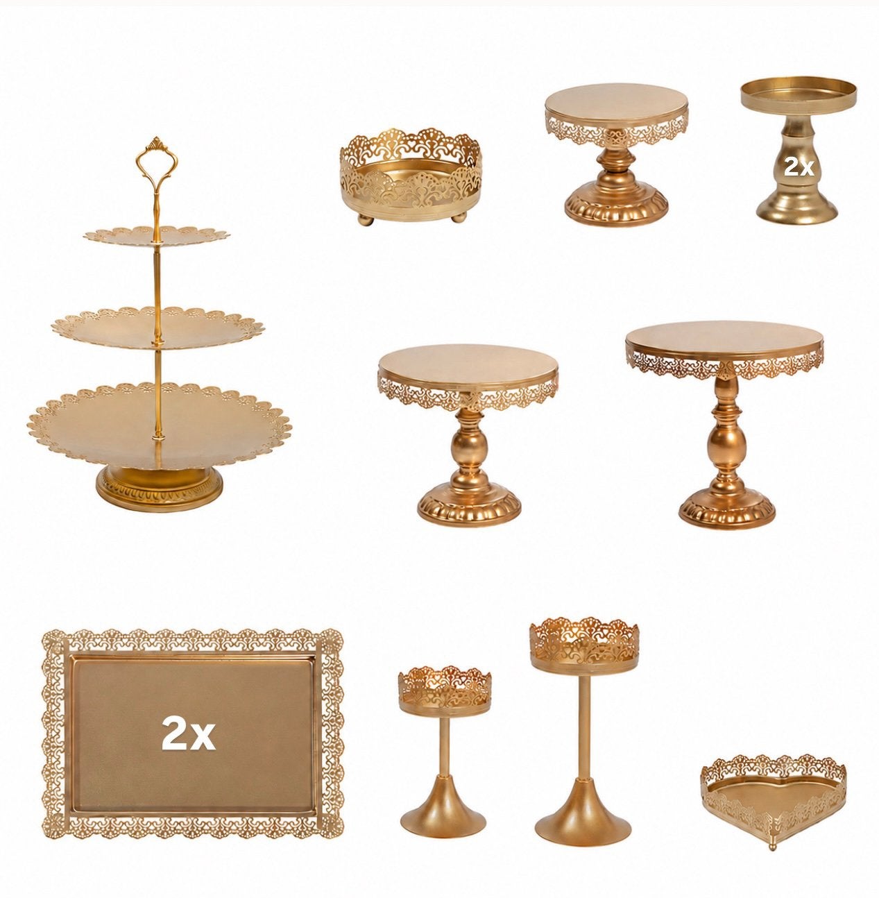 Te huur! Gouden sweettable set 12-delig! €30, Hobby en Vrije tijd, Feestartikelen | Verhuur, Ophalen, Zo goed als nieuw