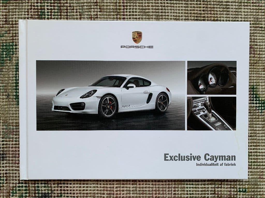 Nederlandse brochure Porsche Cayman 981 Exclusive 2014, Porsche, Nieuw, Ophalen of Verzenden, Porsche