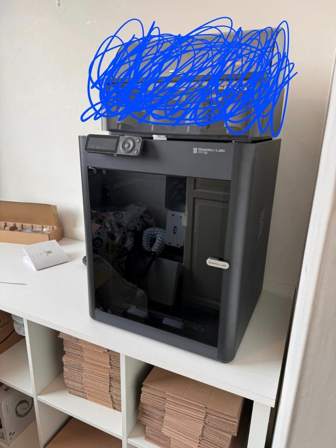 Bambu Lab P1S 3D-printer, Computers en Software, Ophalen of Verzenden, Zo goed als nieuw, Filament, Ingebouwde Wi-Fi