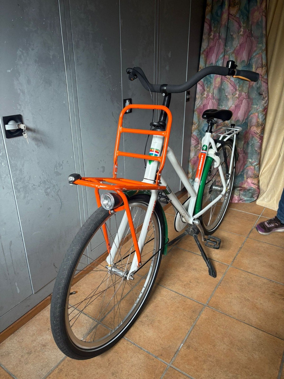 Batavus fiets met voordrager, Terugtraprem, Gebruikt, Staal, Overige typen
