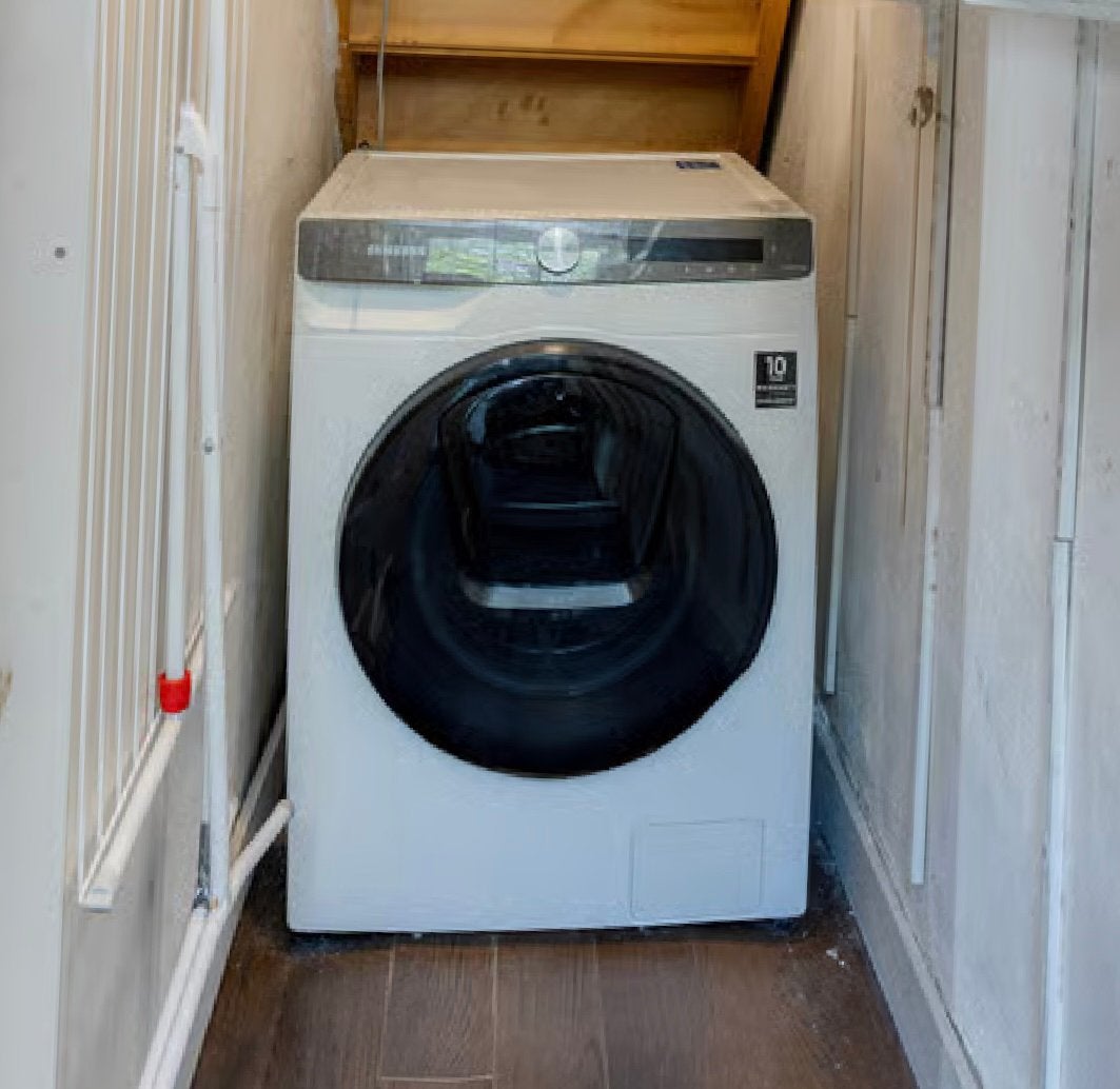Samsung AddWash wasdroogcombinatie WD80T554ABT, Ophalen, 1200 tot 1600 toeren, 8 tot 10 kg, Zo goed als nieuw