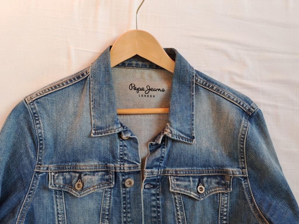 Pepe Jeans spijkerjasje - Maat XL maar valt als maat 38, Blauw, Zo goed als nieuw, Pepe Jeans, Ophalen