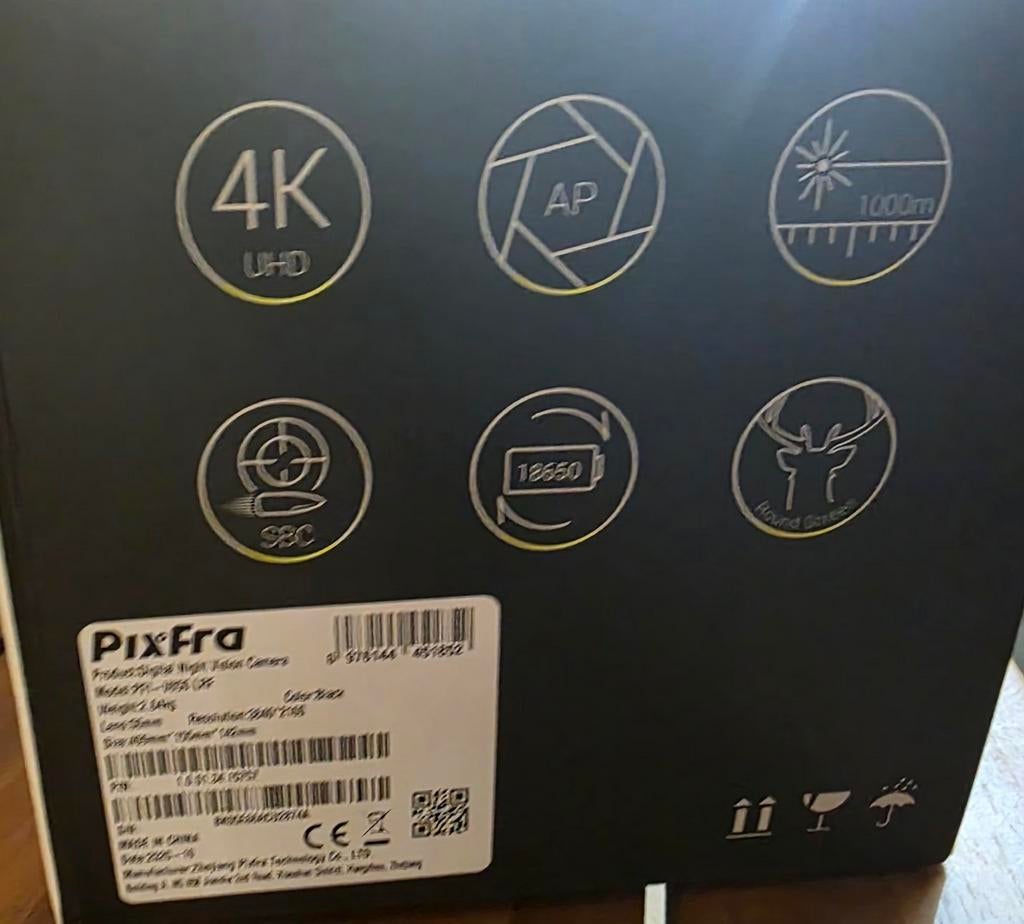 PixFra Volans 4K LRF Nachtzichtkijker + Afstandsmeter, Nieuw, Ophalen of Verzenden, 2583dm, Info@leukespullenkleineprijsjes.nl