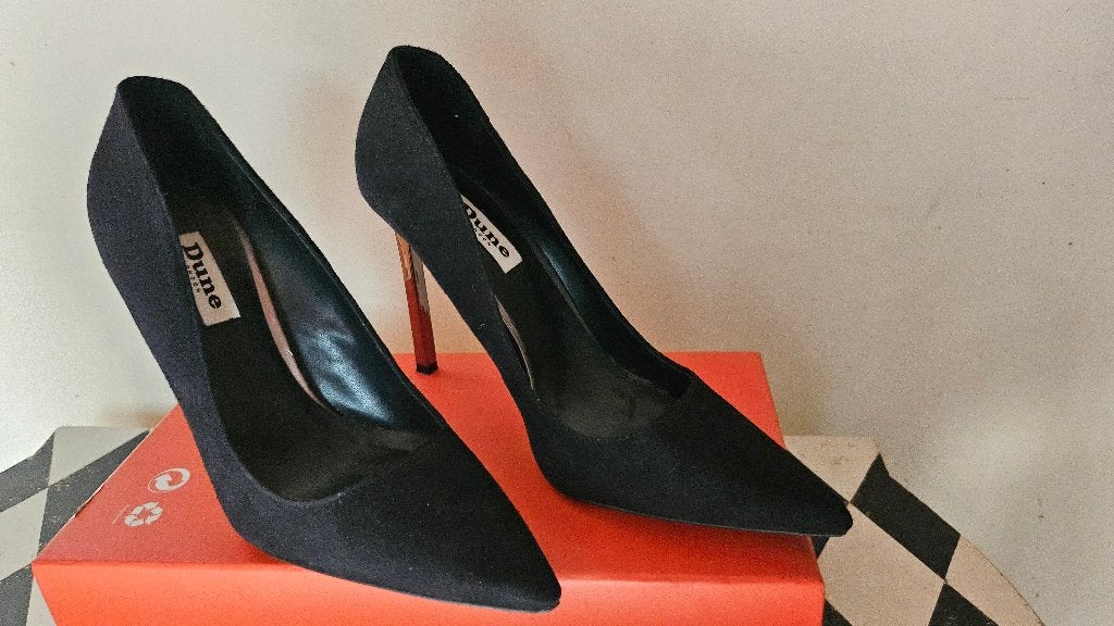 Dune London Zwarte Pumps met Hoge Hakken, Pumps, Zwart, Ophalen of Verzenden, Zo goed als nieuw