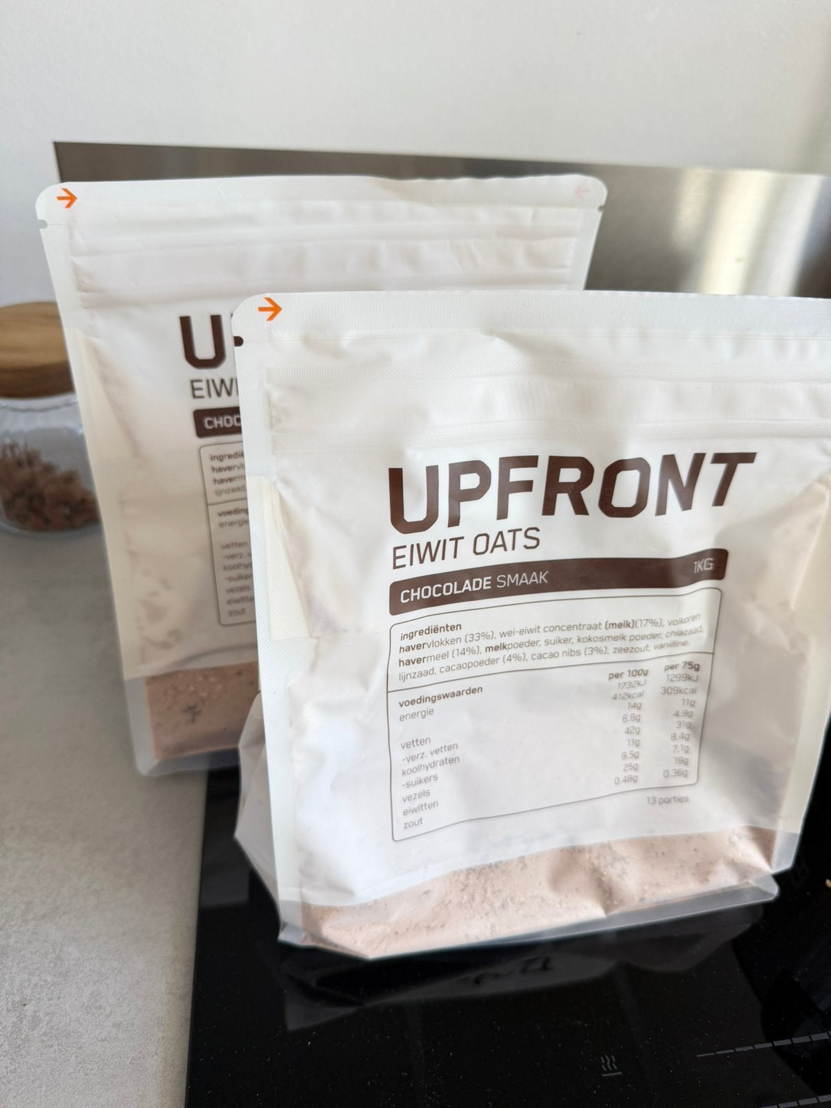 Upfront Eiwit Oats chocolade 1kg, Ophalen of Verzenden