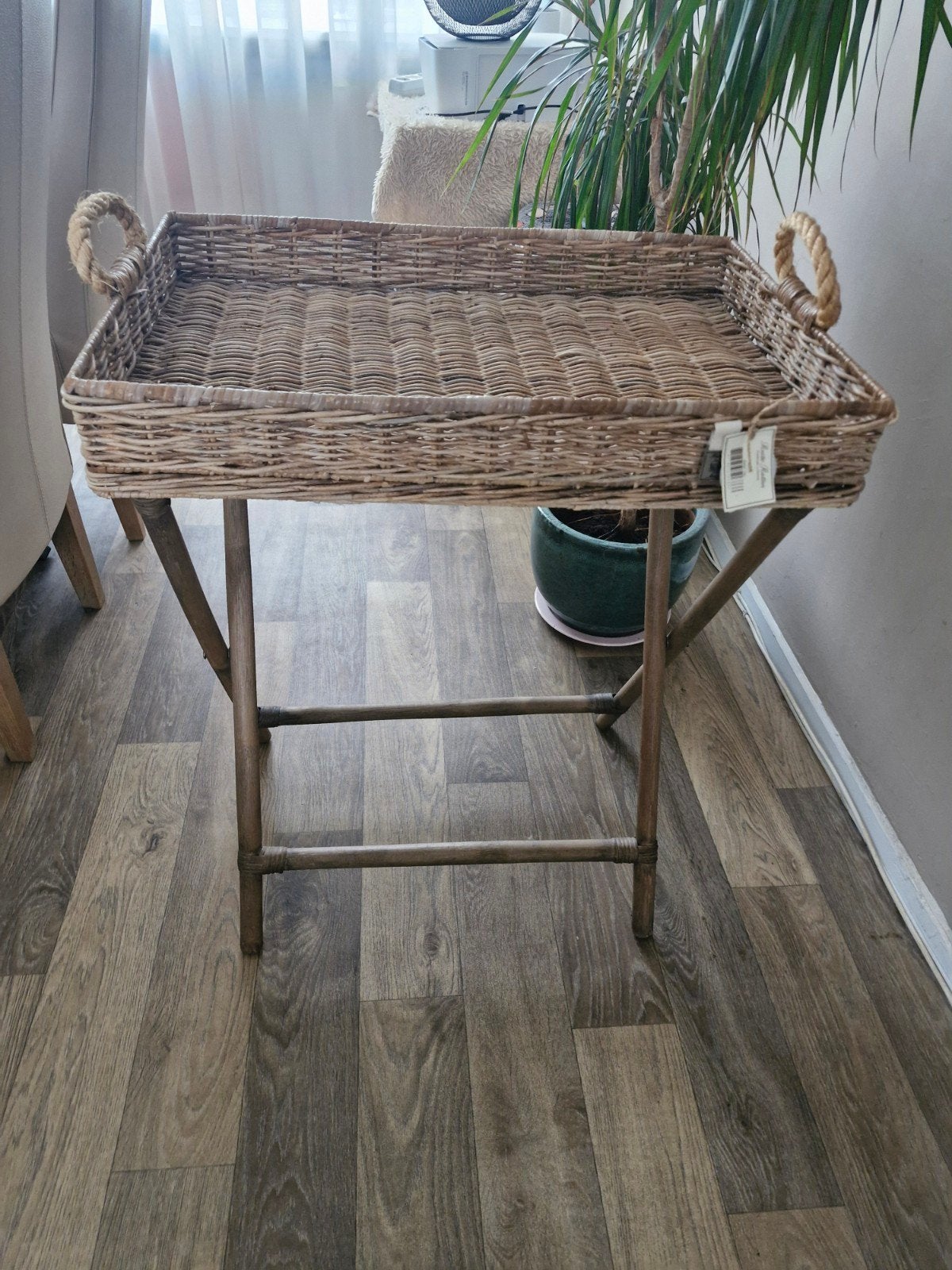 riviera maison dienblad op standaard, Ophalen, 50 tot 100 cm, Rond, Zo goed als nieuw