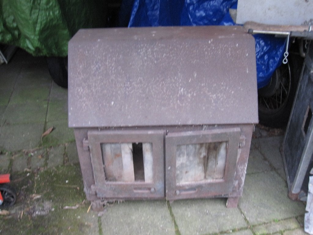 houtkachel buitenkachel, tuin terras, Ophalen, Gebruikt