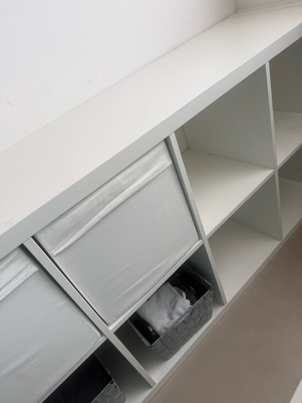 Witte Kallax kast met 8 vakken - IKEA, Ophalen of Verzenden, Gebruikt