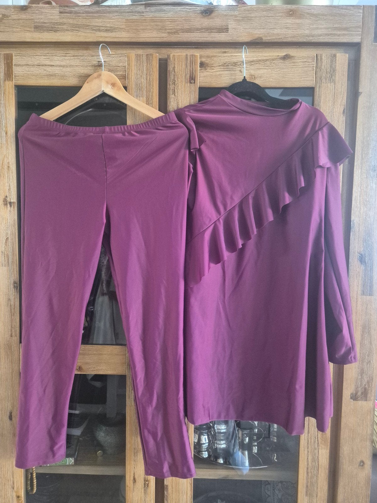 Bordeauxrood tweedelige burkini, Kleding | Dames, Badmode en Zwemkleding, Ophalen, Overige typen, Nieuw, Onbekend