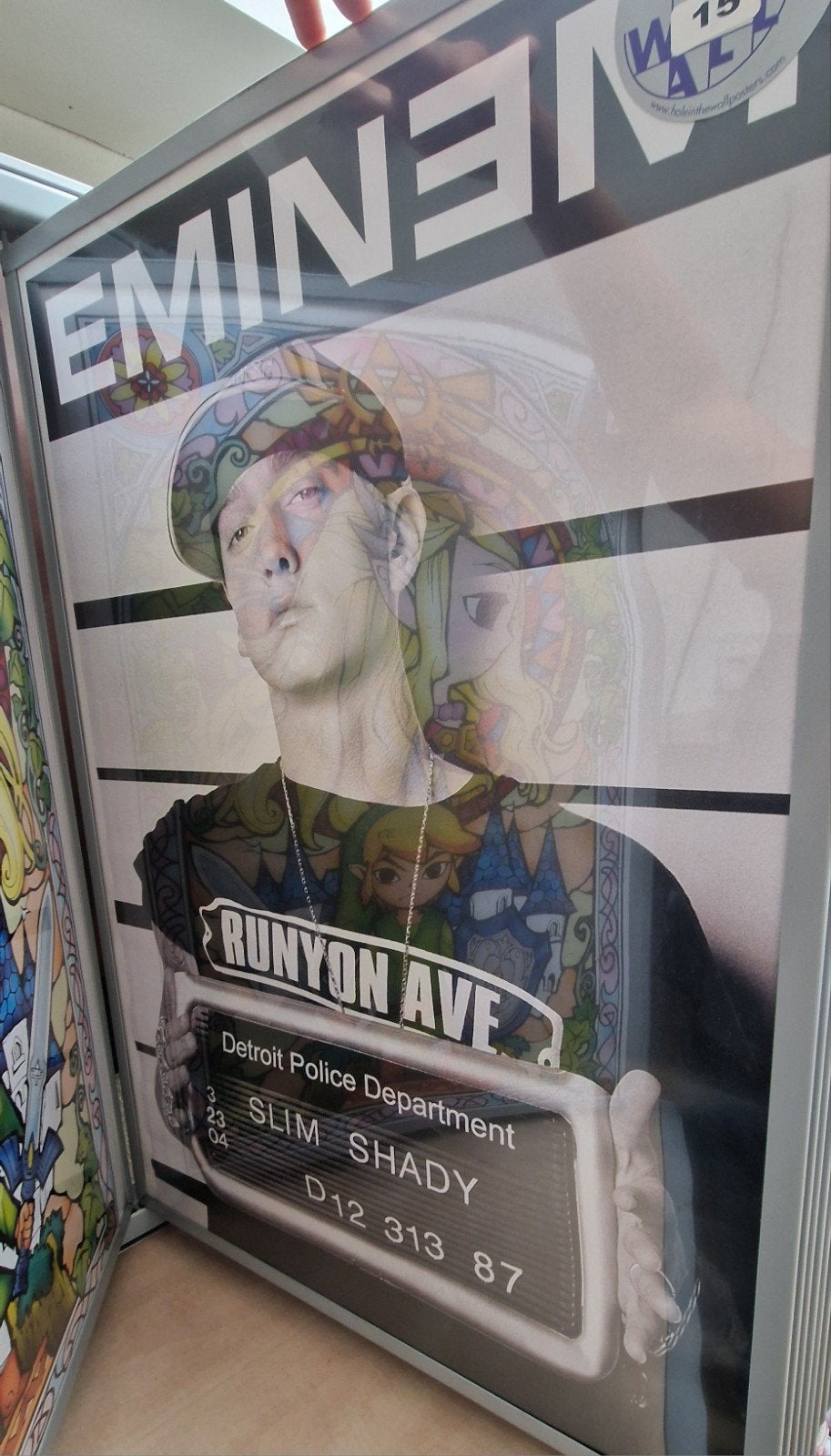 Eminem 'Slim Shady' Poster - NIEUW!, Verzamelen, Rechthoekig Staand, Met lijst, Deurposter of groter, Ophalen of Verzenden
