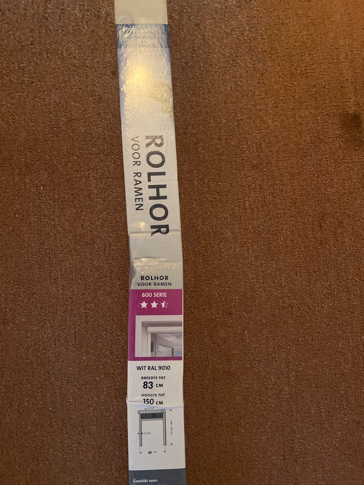Rolhor voor ramen - Wit RAL 9010 (83x150 cm), Ophalen, Minder dan 80 cm, Hordeur, Minder dan 200 cm
