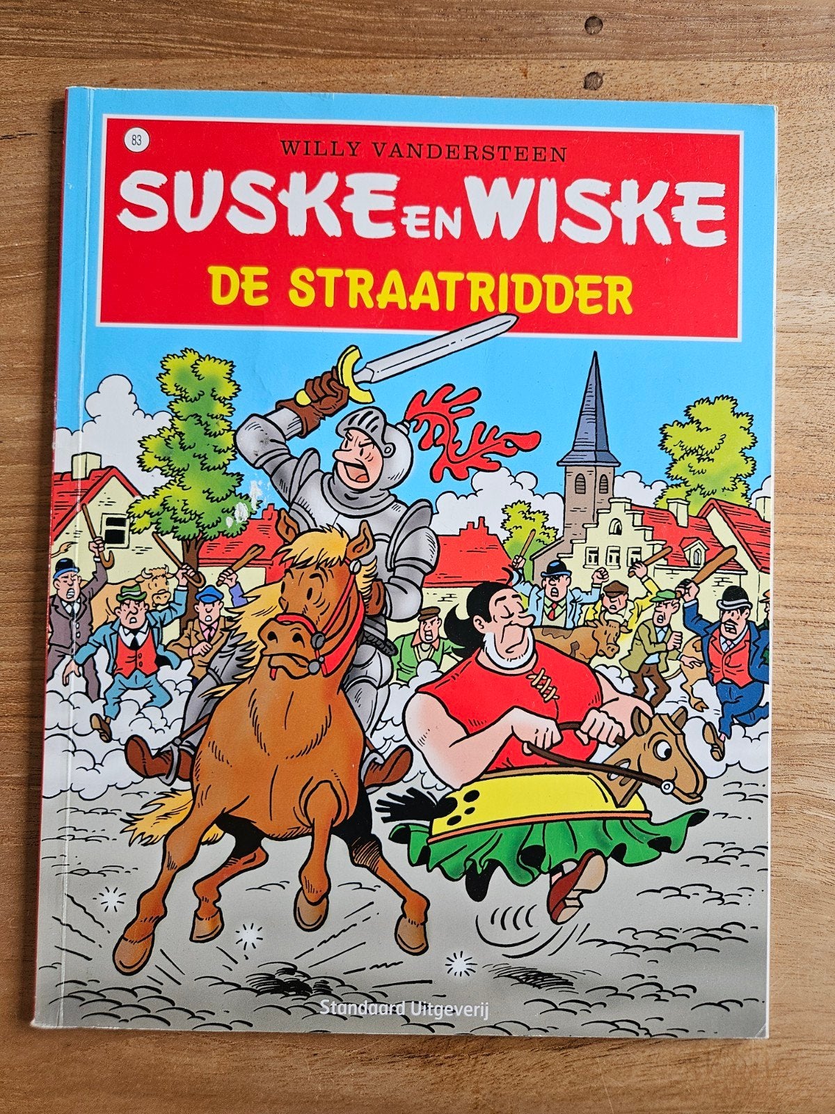 Suske en Wiske - De Straatridder (nr. 83), Eén stripboek, Ophalen of Verzenden, Gelezen, Willy Vandersteen