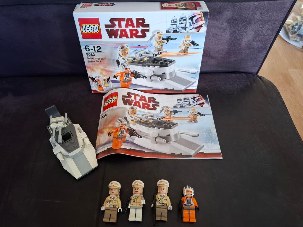 Lego Star Wars 8083 Rebel Trooper Battle Pack Met Doos, Star Wars, Lego, Ophalen of Verzenden, Zo goed als nieuw
