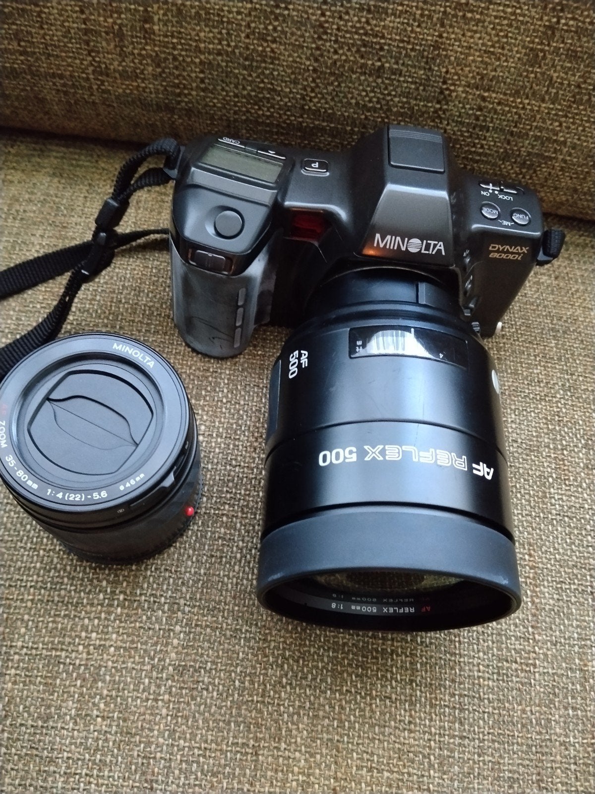 Minolta Spiegelreflexcamera Dynax 8000i compleet, Ophalen of Verzenden