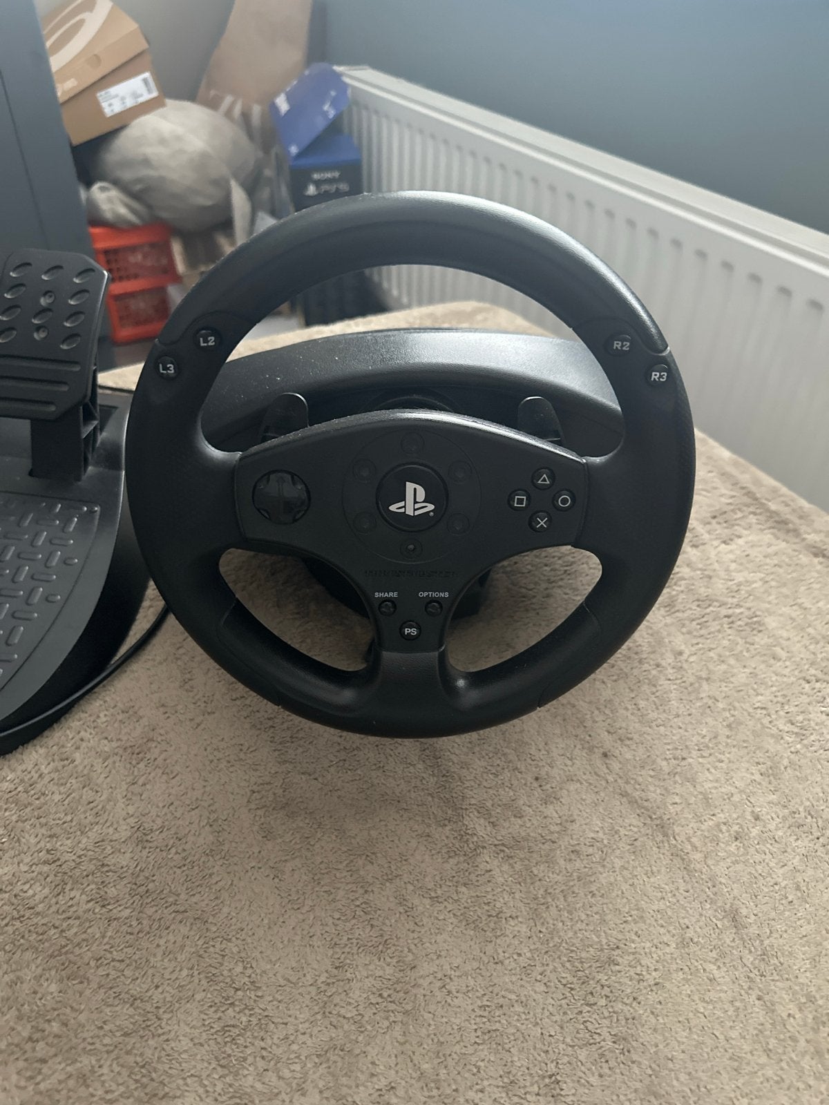 Thrustmaster T80 Racing Wheel en Pedalen voor PlayStation, Ophalen of Verzenden, Gebruikt, Stuur of Pedalen, PlayStation 4