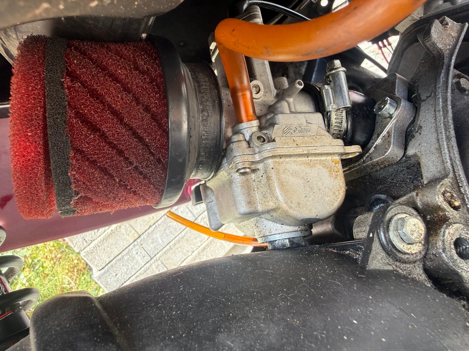 Polini 24mm inlaat 125cc 150cc 172cc 70cc, Ophalen of Verzenden, Zo goed als nieuw, Kart
