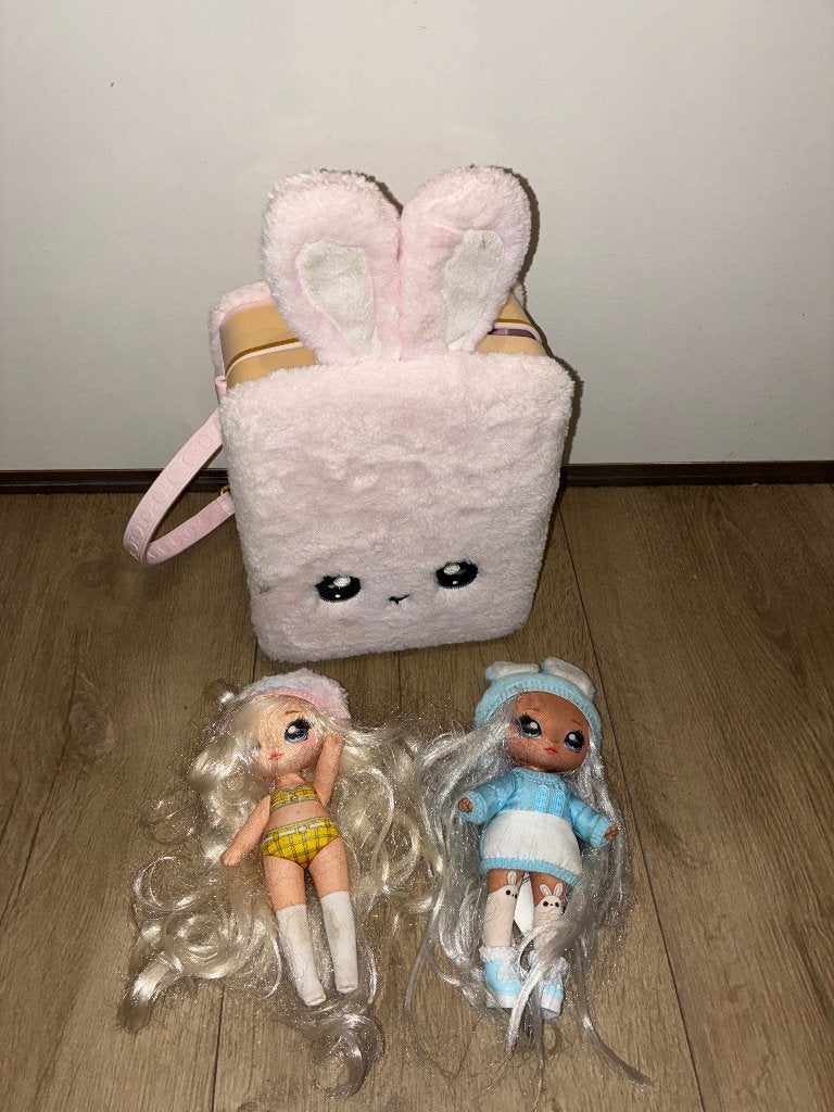 nanana surprise koffertje roze konijn met 2 poppen, Kinderen en Baby's, Ophalen of Verzenden, Overige typen