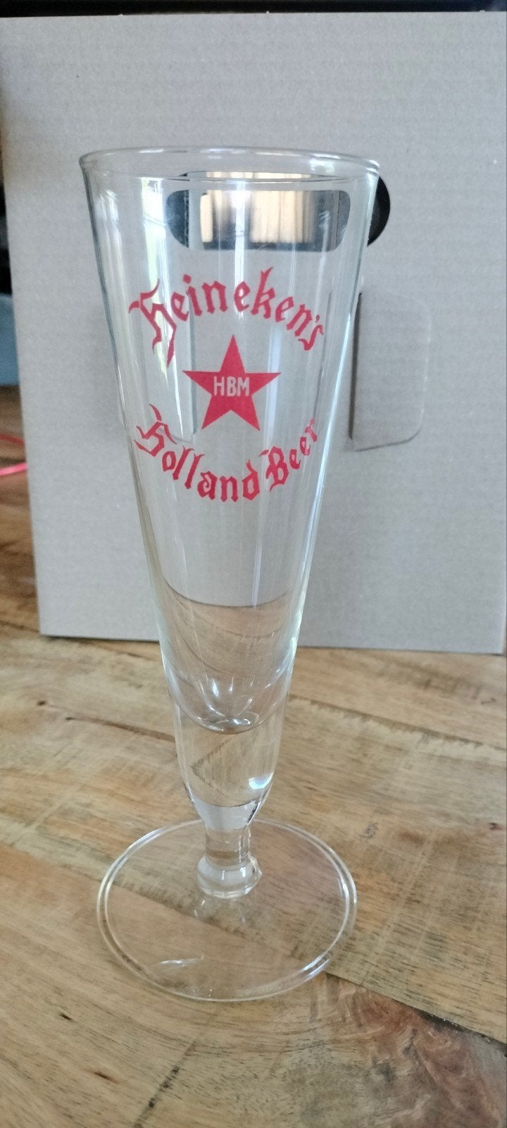 Oud Heineken's Holland Beer bierglas, Verzamelen, Ophalen, Zo goed als nieuw, Glas of Glazen, Heineken
