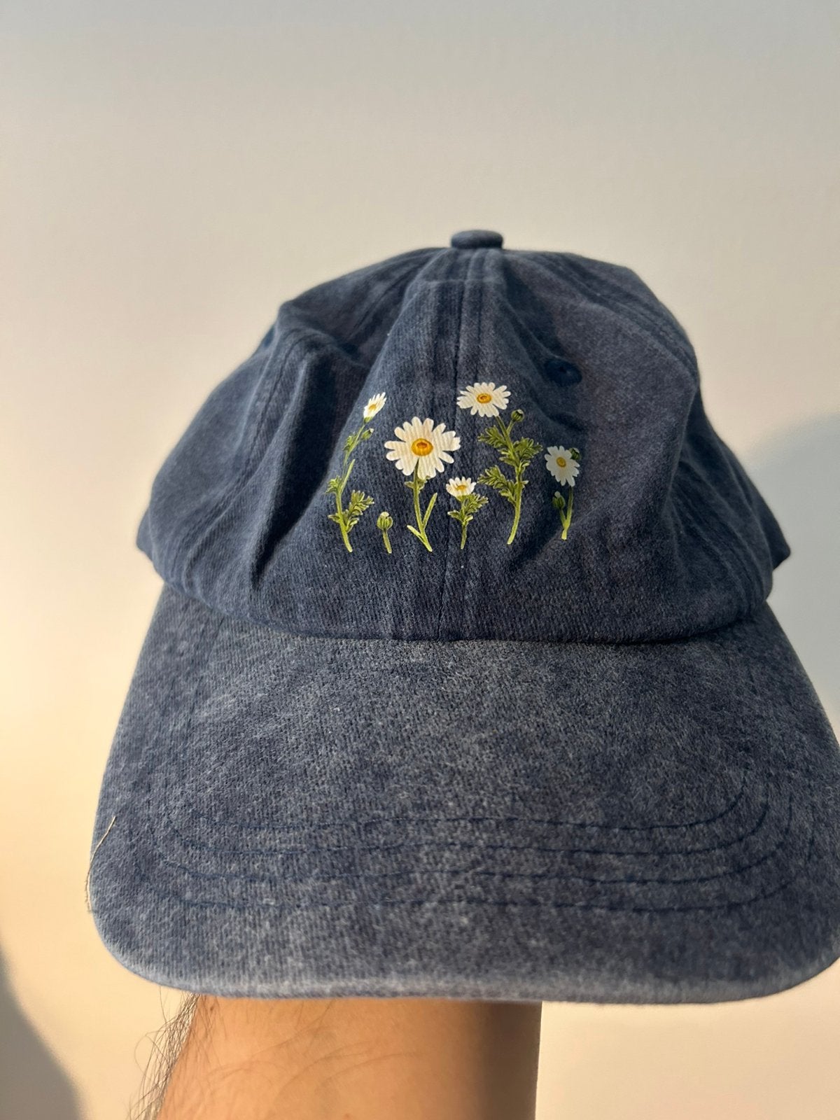 Baseball cap, blue, flowers, Verzenden, Nieuw, One size fits all, Pet