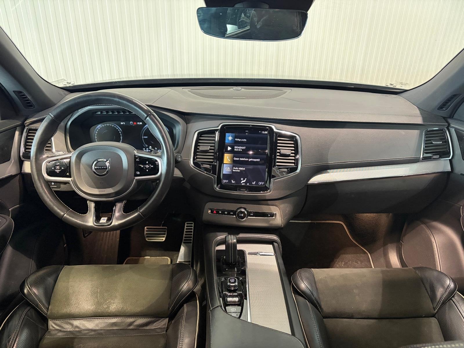 Volvo XC90 T8 Aut. R-Design ACC Panoramadak BLIS 360camera 3, Metallic lak, Zwart, 4 cilinders, Blauw