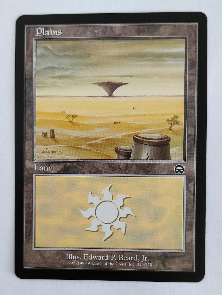 Plains V.4 Mercadian Masques MTG Near Mint, Ophalen of Verzenden, Zo goed als nieuw, Losse kaart