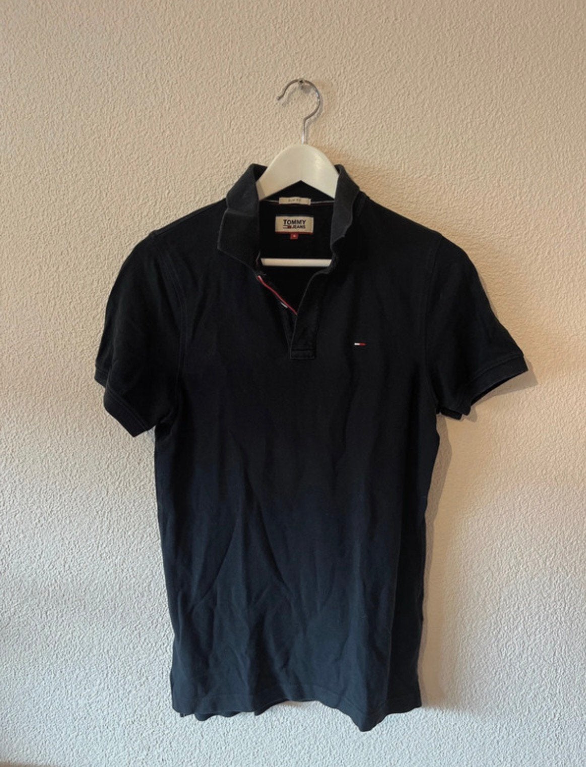 Tommy Hilfiger polo donkerblauw maat S, Ophalen of Verzenden, Gedragen, Maat 46 (S) of kleiner, Blauw