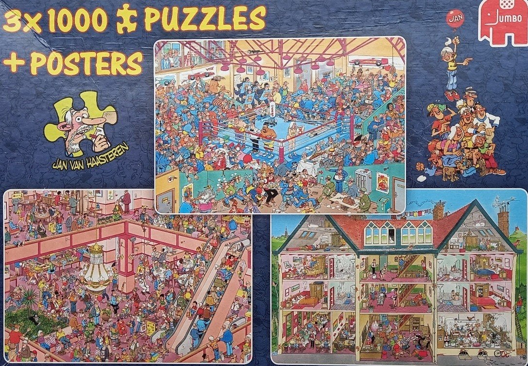 Jan van Haasteren Shaped Hotel puzzel 1000 stukjes + 2 extra, Ophalen of Verzenden