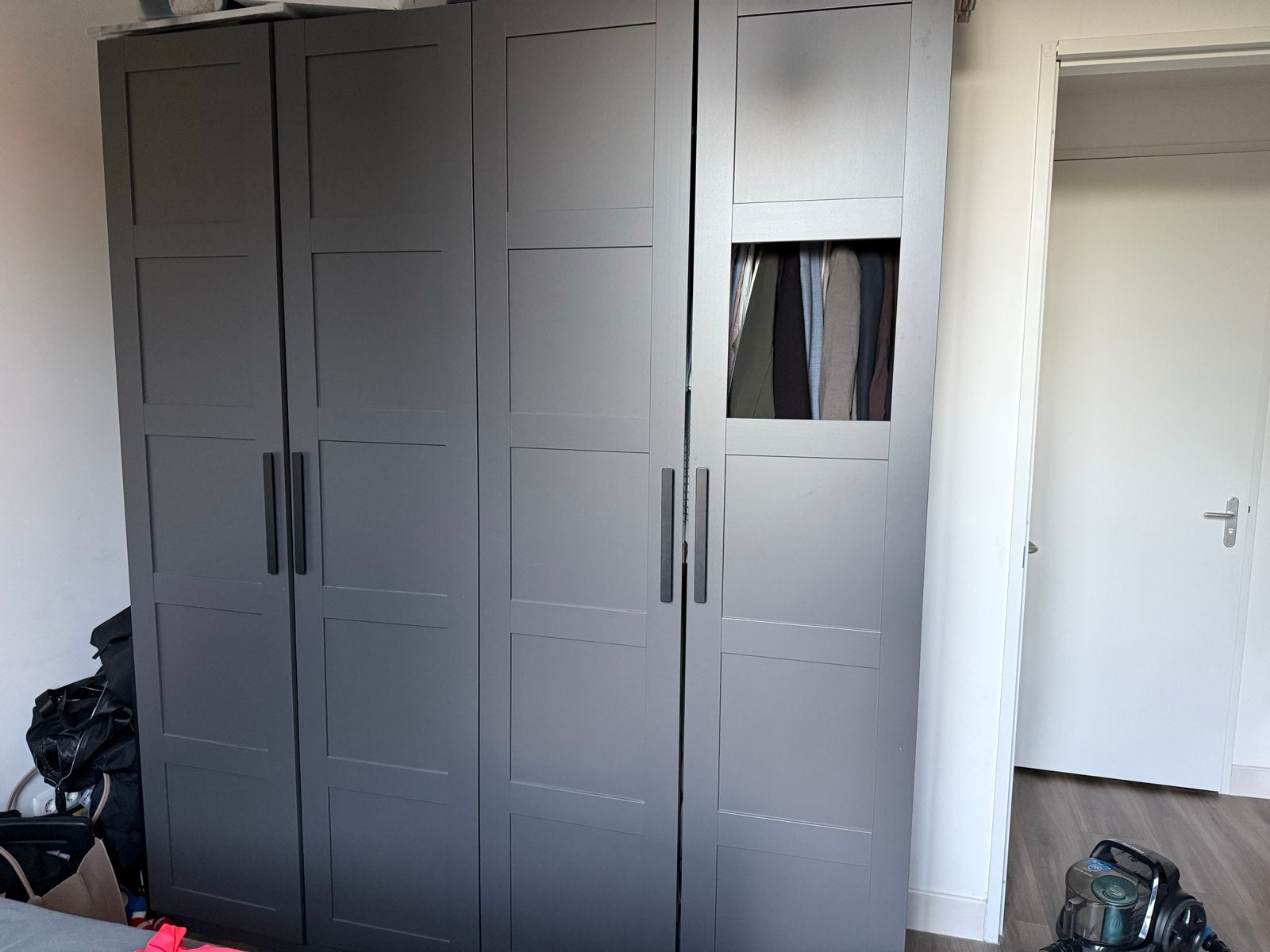 Ikea PAX - Grote kledingkast met 4 deuren en hangruimte, Gebruikt, 200 cm of meer, 150 tot 200 cm, Ophalen of Verzenden