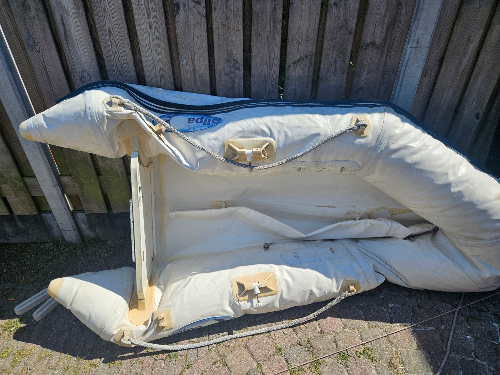 Opknapper rubberboot met aluminium bodemplaten, Ophalen, Gebruikt