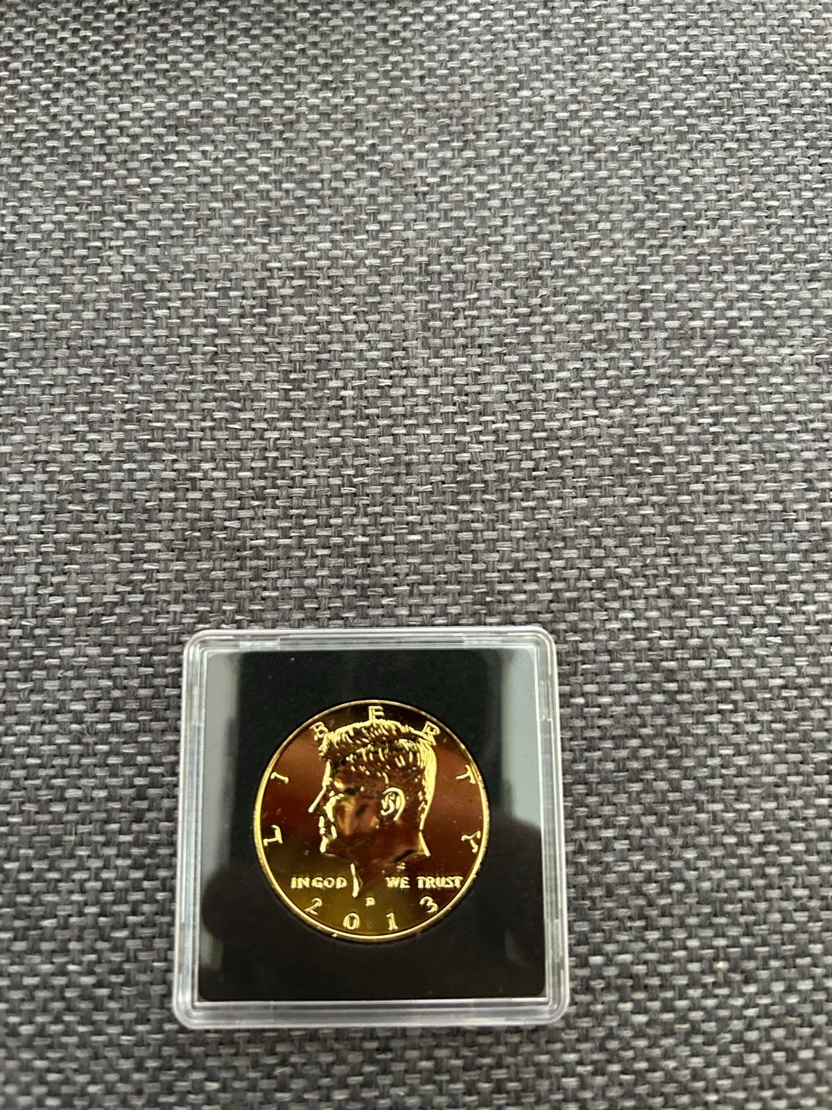 Gouden Kennedy Half Dollar Munt 2013, Ophalen of Verzenden, Overige landen, Losse munt, Goud