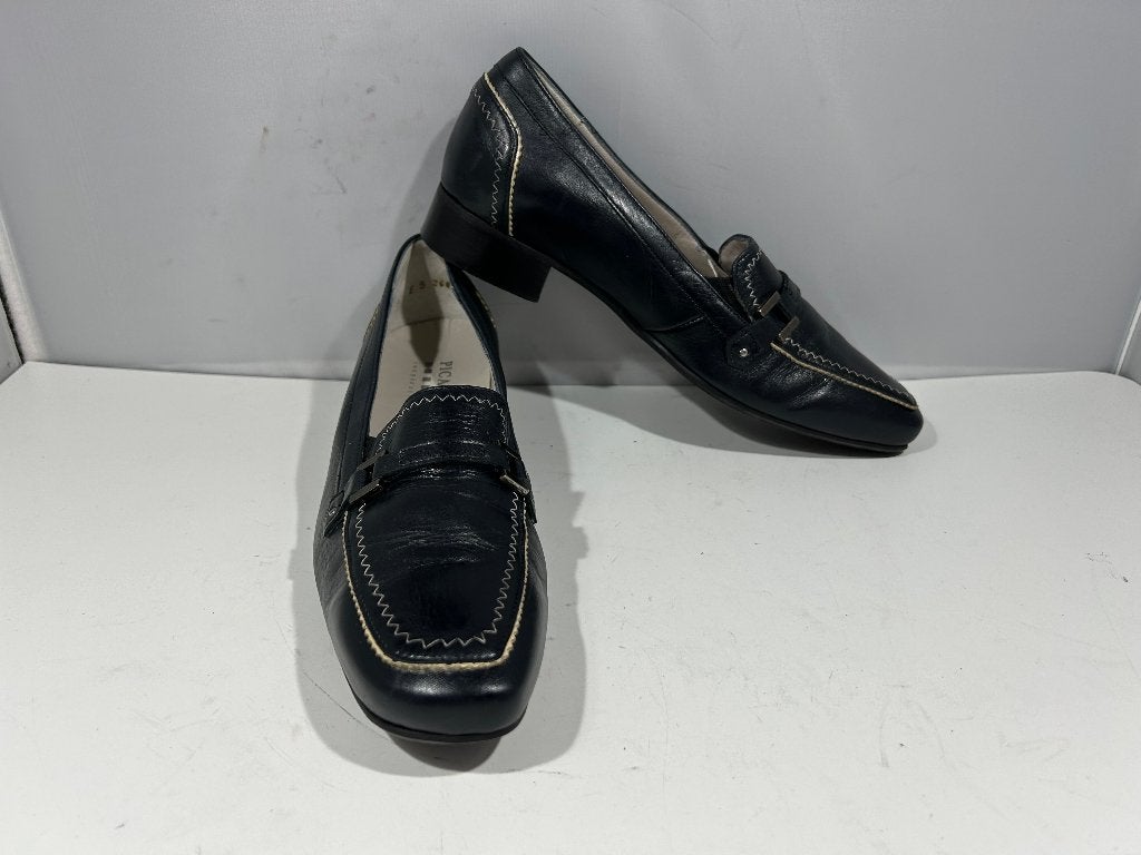 Picardi, maat 38 e (smal), nette zwarte schoenen., Verzenden, Zwart, Zo goed als nieuw, Picardi