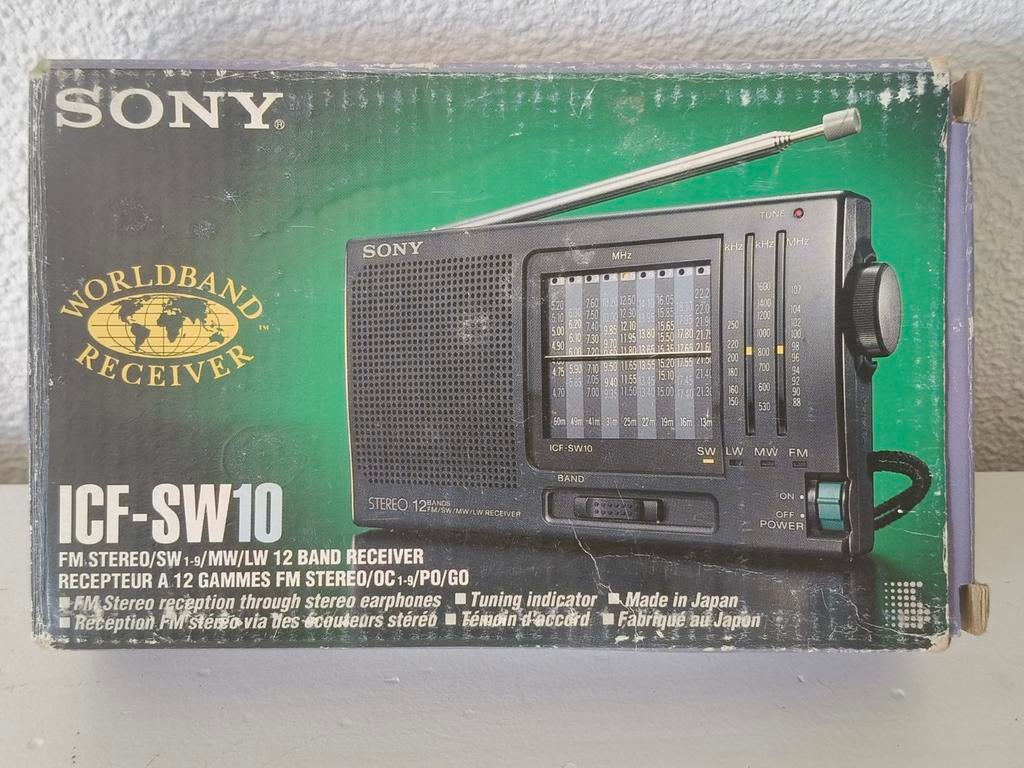 Sony ICF-SW10 Worldband Receiver - Vintage Radio, Ophalen of Verzenden, Zo goed als nieuw, Wereldontvanger
