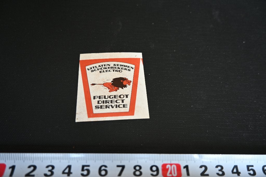 sticker PEUGEOT direct service uitlaten remmen schokbrekers, Ophalen of Verzenden, Zo goed als nieuw