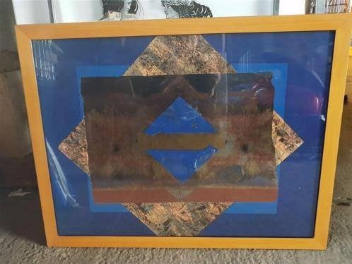 Schilderij expo 87cm breed x 68cm hoog kr150, Ophalen of Verzenden, Zo goed als nieuw
