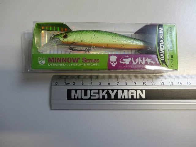 Kunstaas: Gunki Gamera Slim 115 Suspending MR pluggen, Verzenden, Nieuw, Overige typen