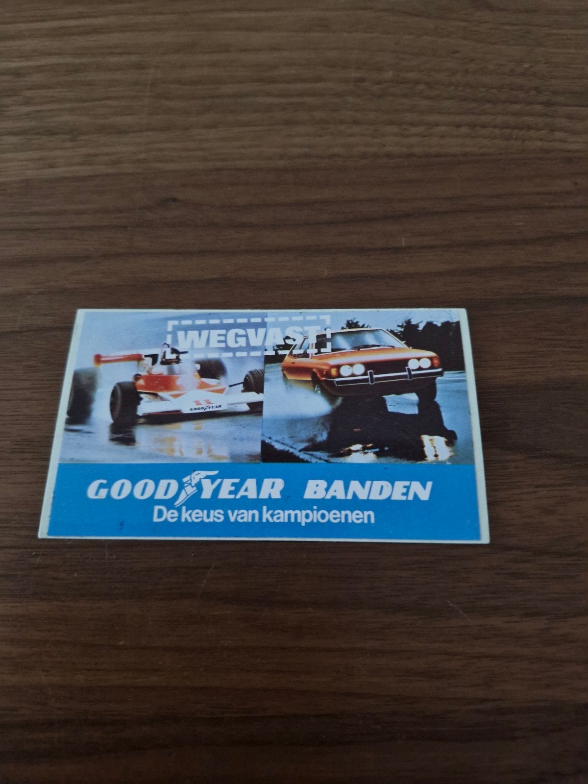 660 Vintage Goodyear Banden Sticker - 12x7 cm, Verzamelen, Ophalen of Verzenden, Gebruikt, Auto of Motor