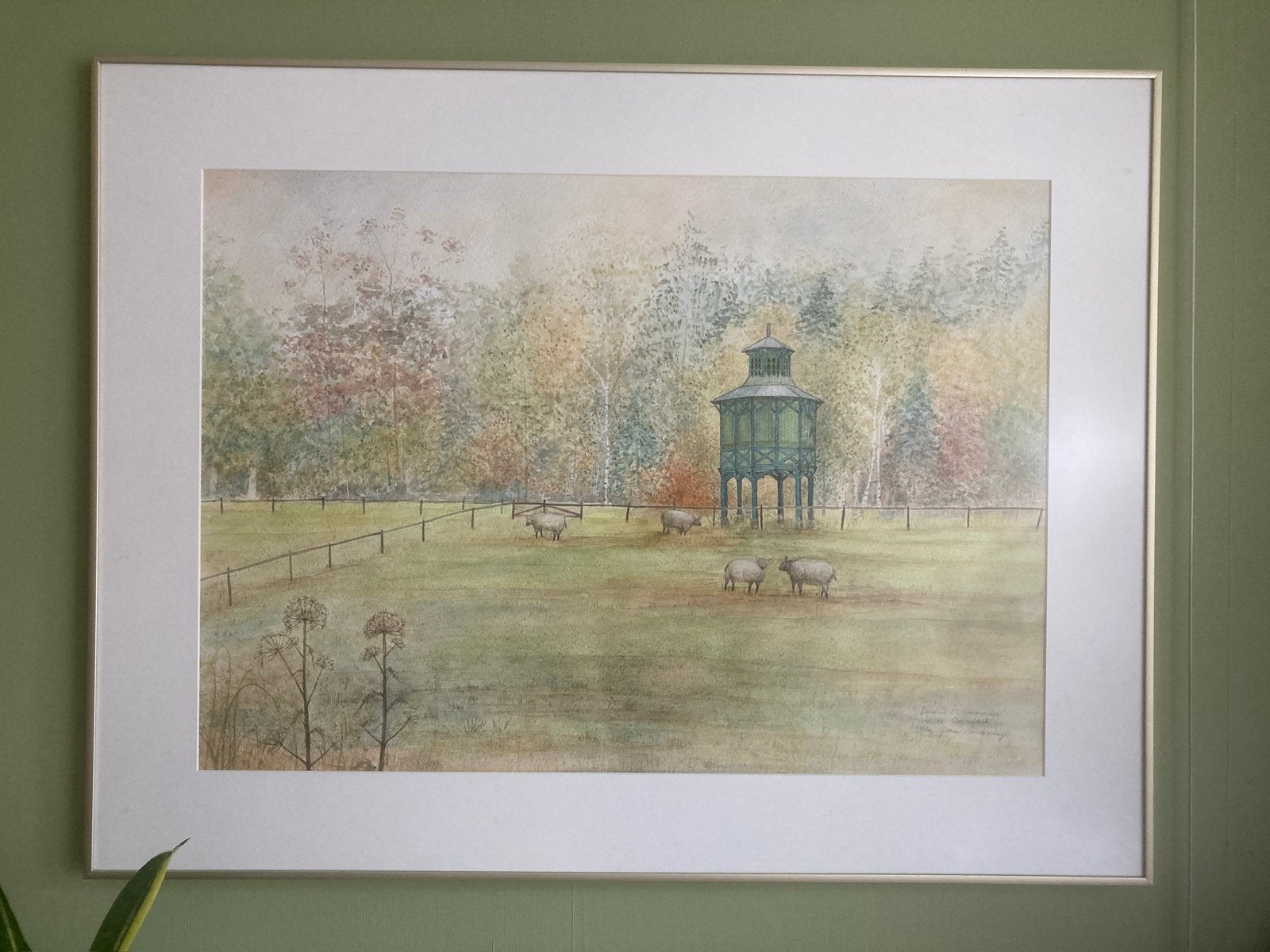 Aquarel Duiventil Nimmerdor Amersfoort, Ophalen, Aquarel