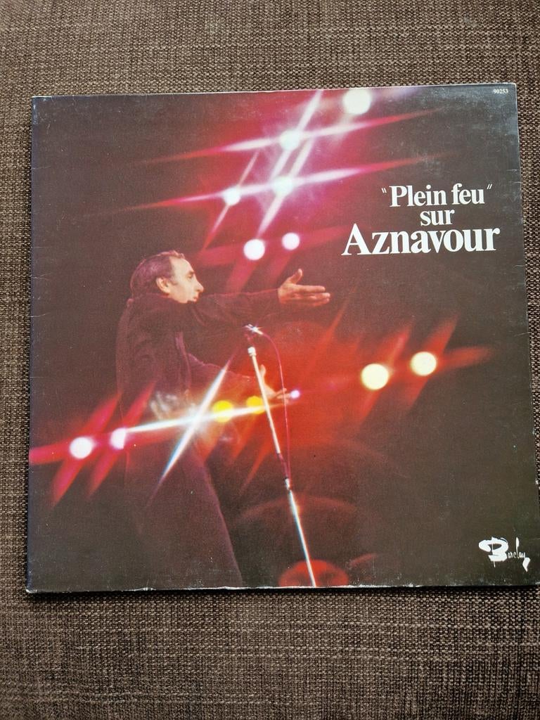 Charles Aznavour - Plein feu sur Aznavour LP (1976), Cd's en Dvd's, Gebruikt, Originele persing, Ophalen of Verzenden, 1970 - 1979