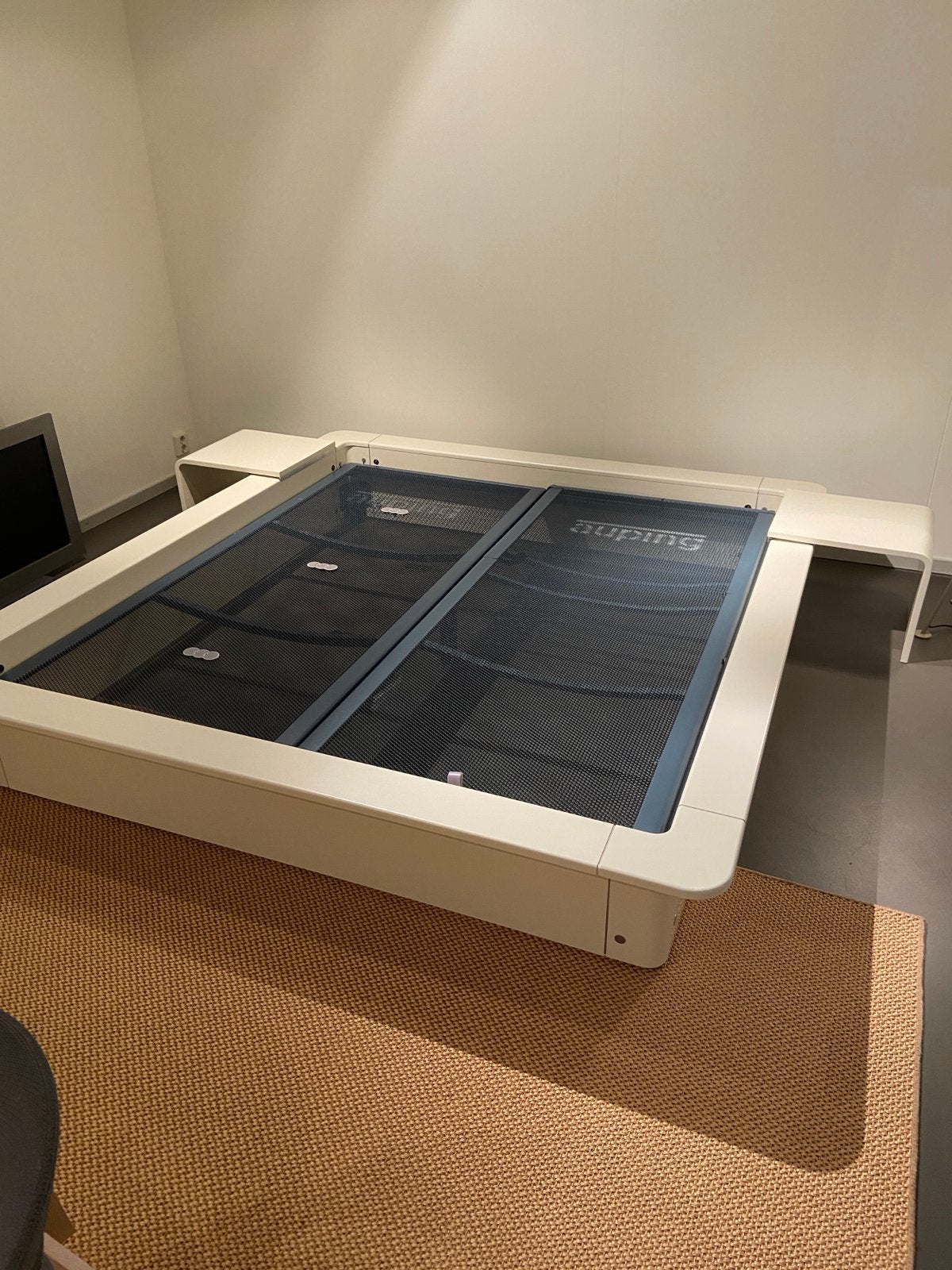 Auping bedframe met verstelbare bedbodems, Ophalen, Overige materialen, Wit, Tweepersoons