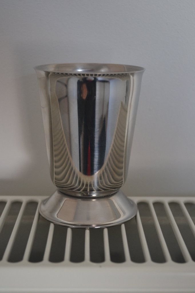 Mooi oud rvs. lepelbekertje. Alfra Alessi. Italië. Nr. 8864, Ophalen of Verzenden