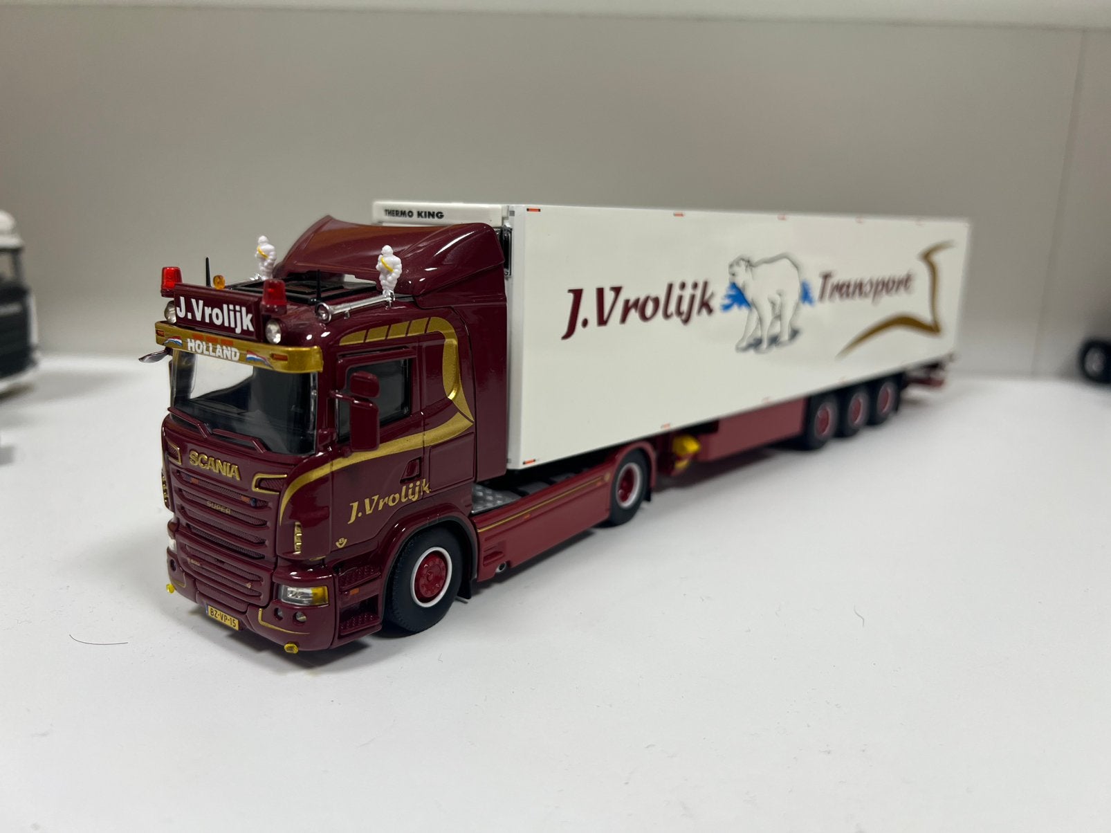 Tekno J. Vrolijk Scania r500, Ophalen of Verzenden, Zo goed als nieuw, Bus of Vrachtwagen, Tekno