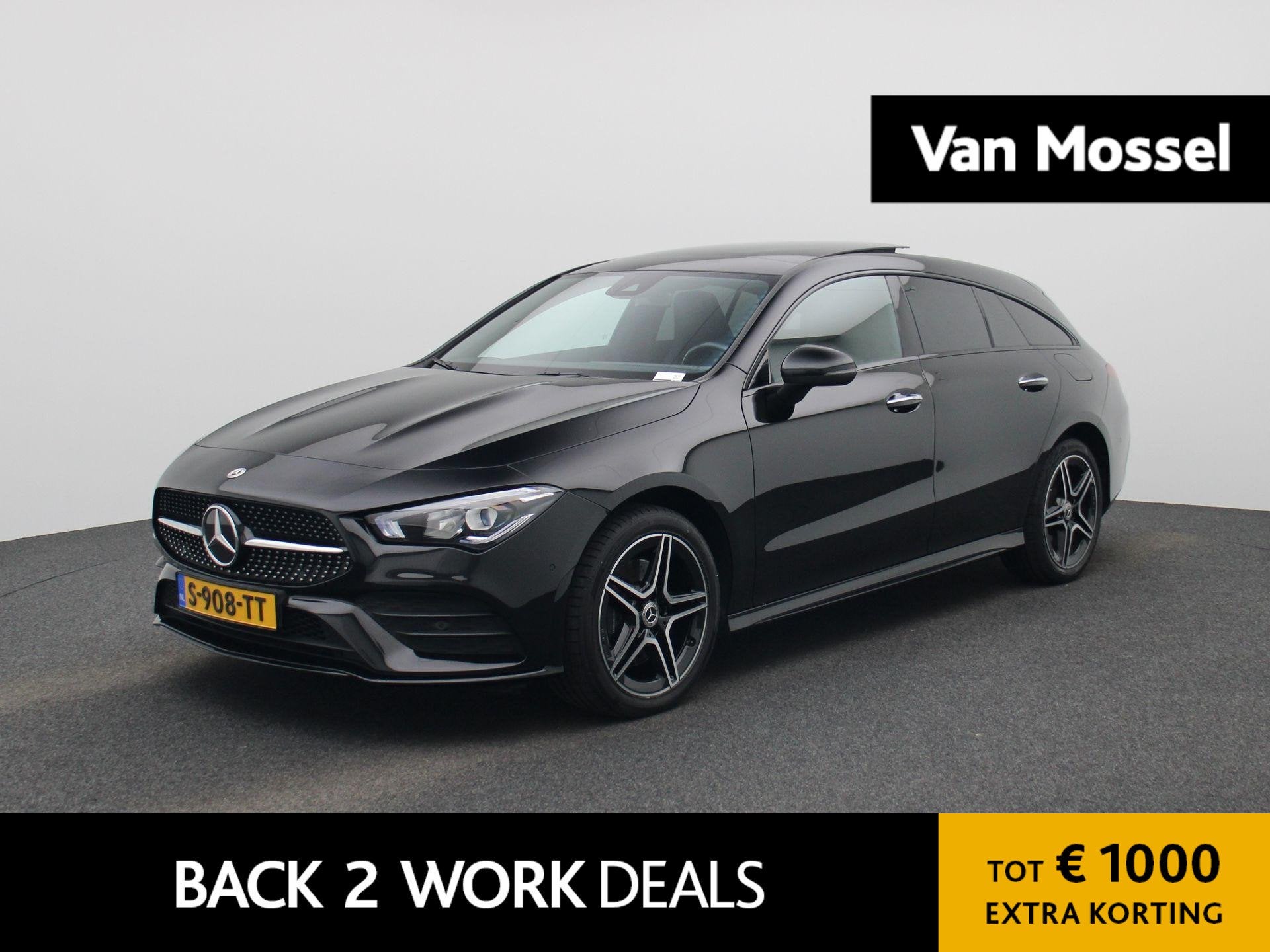 Mercedes-Benz CLA-klasse Shooting Brake 250 e AMG Line | PAN, Gebruikt, 4 cilinders, Zwart, Hybride Elektrisch/Benzine