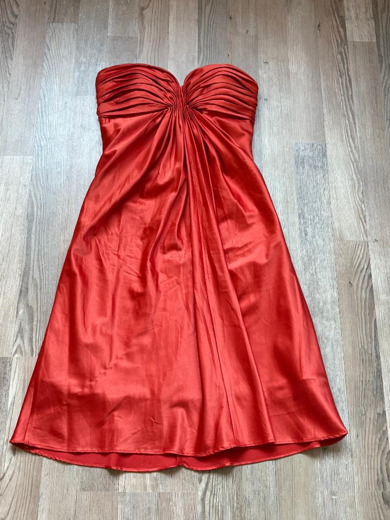 le chateau oranje coral dames jurk ,maat; xxs, Oranje, Ophalen of Verzenden, Maat 34 (XS) of kleiner, Gedragen