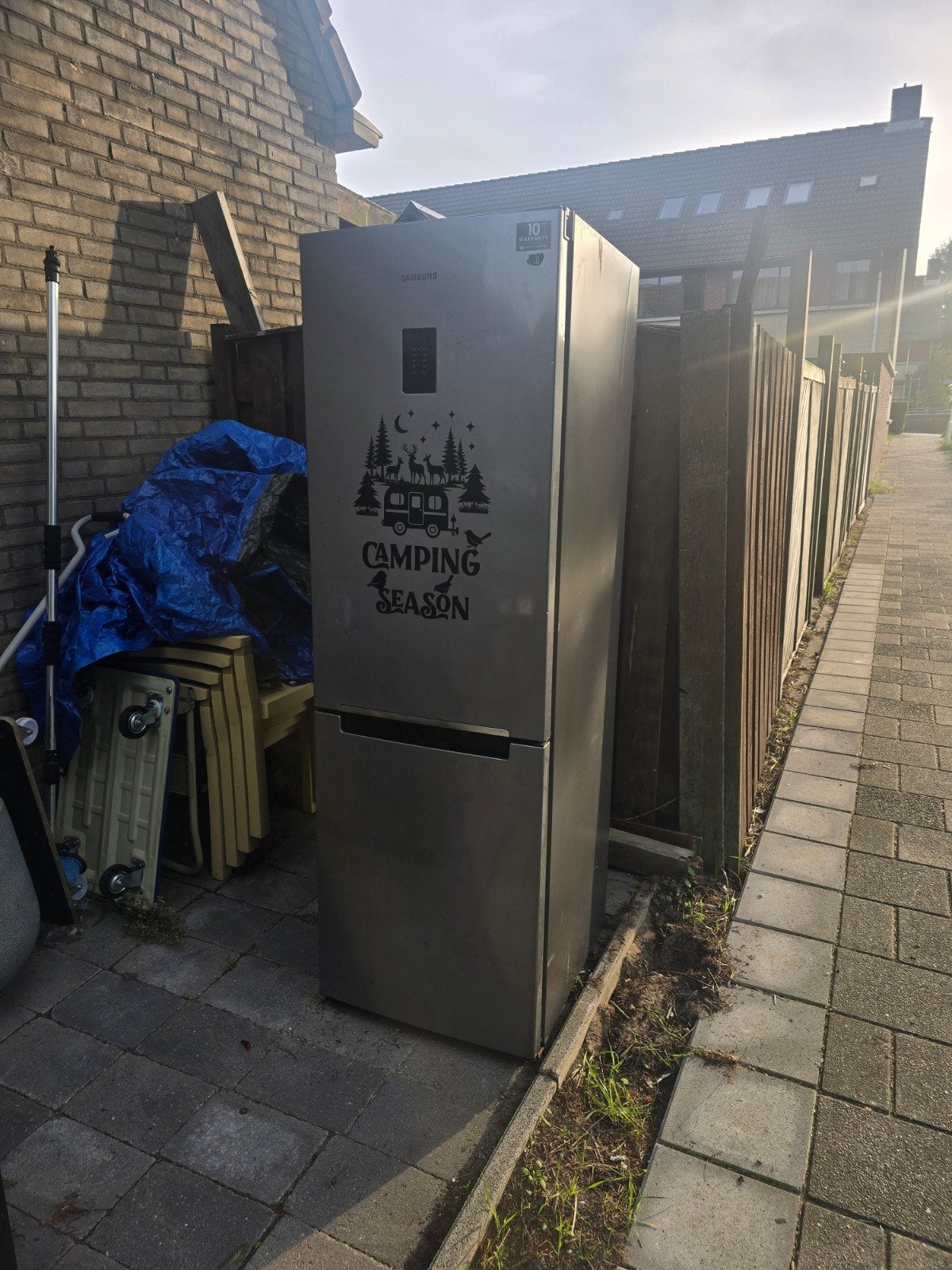 Samsung Koelkast met Vriezer - Ideaal voor Camping/Garage, Gebruikt, 200 liter of meer, 60 cm of meer, Met aparte vriezer