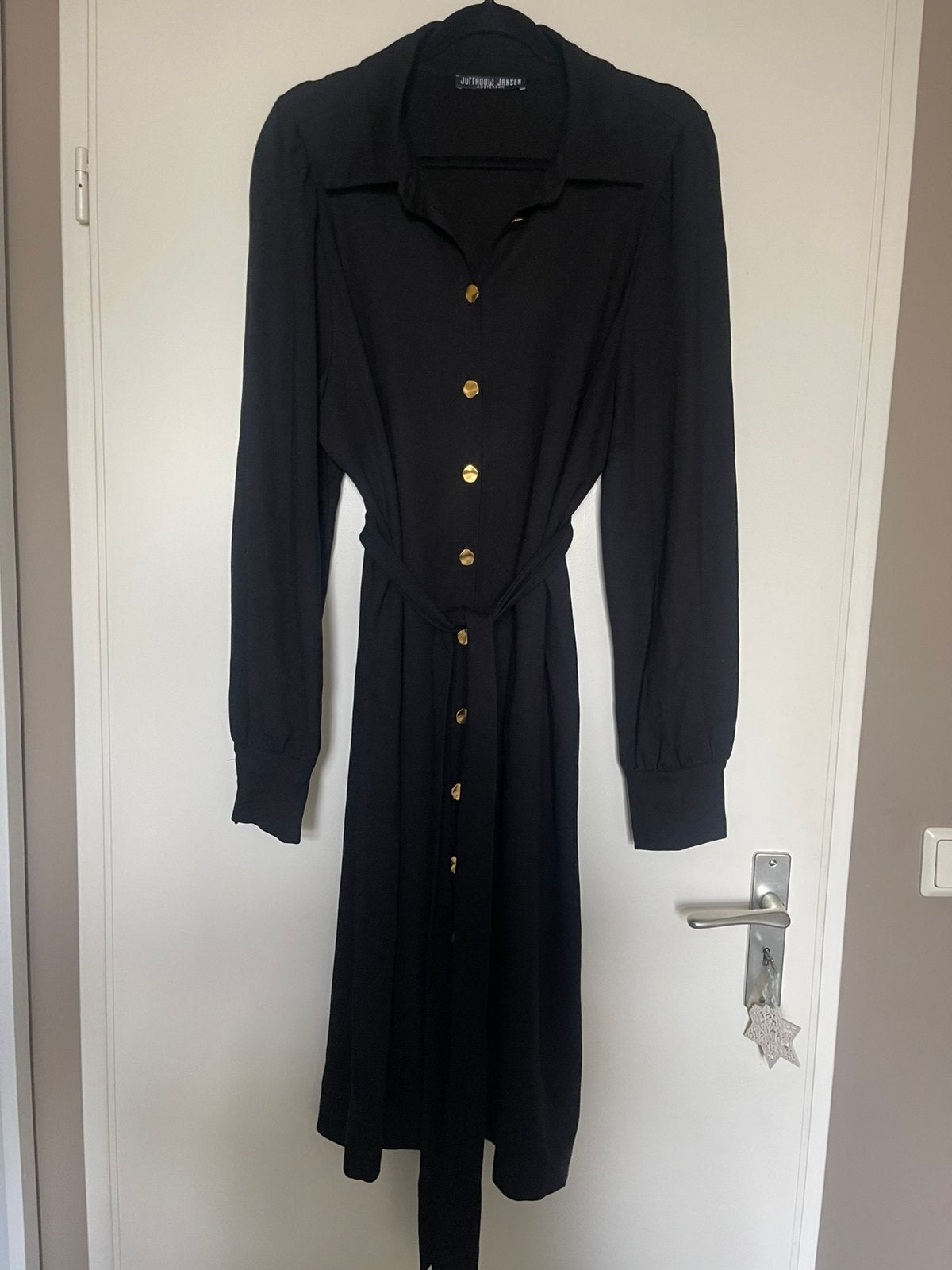 Juffrouw Jansen Amsterdam zwsrte jurk maat  XL, Zwart, Maat 46/48 (XL) of groter, Ophalen of Verzenden, Zo goed als nieuw
