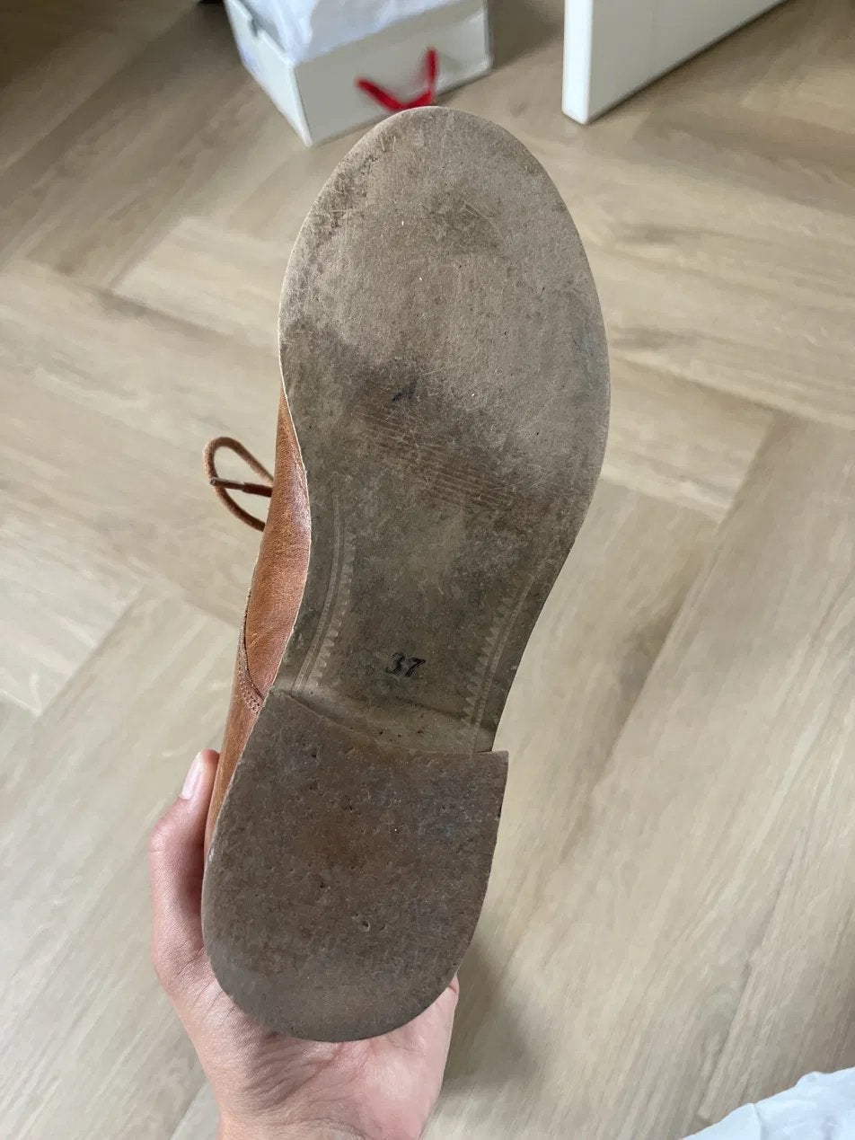 Manfield veterschoenen maat 37, Schoenen met lage hakken, Bruin, Ophalen of Verzenden, Zo goed als nieuw