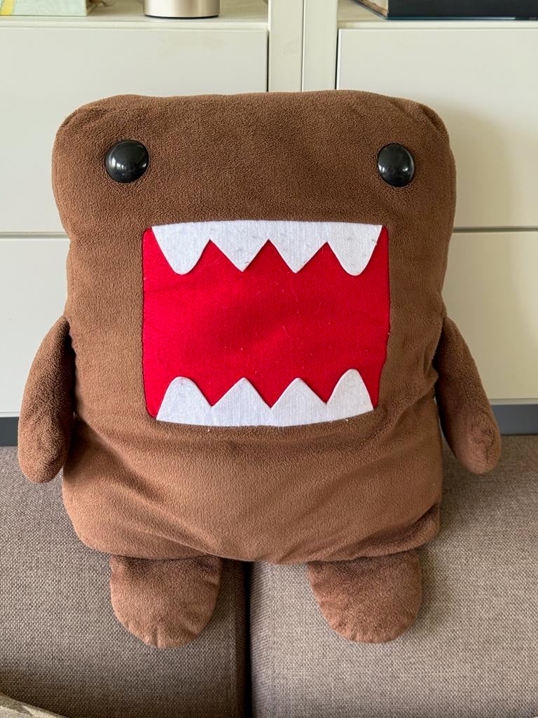Domo Kun knuffel - Bruin, middelgroot, Kinderen en Baby's, Overige merken, Overige karakters, Overige typen, Ophalen of Verzenden