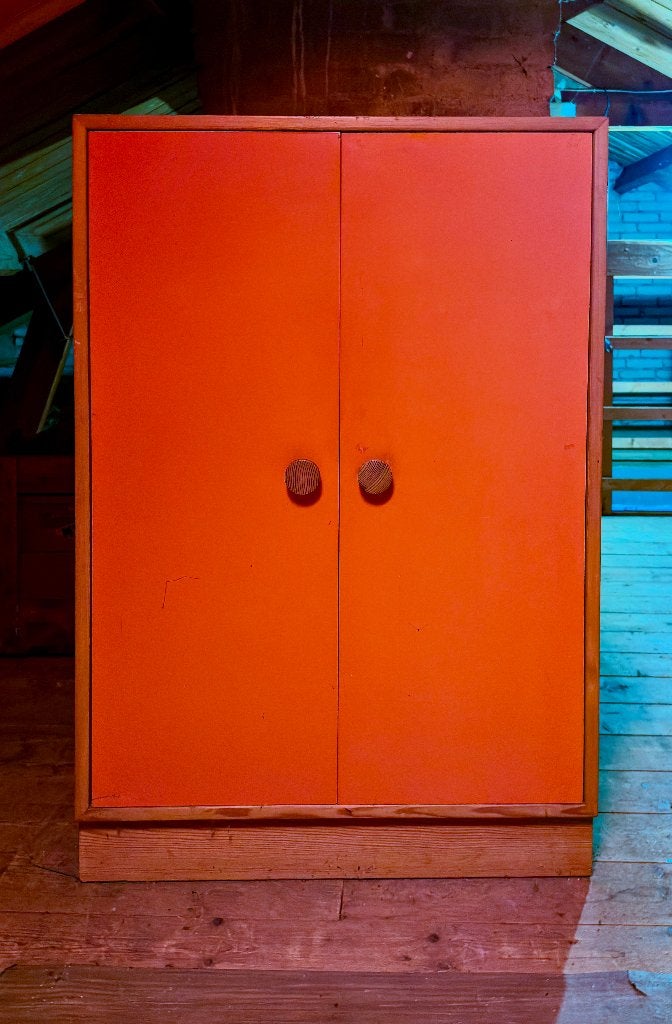 Origineel Oranje Jaren’ 70 Kastje, Huis en Inrichting, Kasten | Overige, Ophalen, Gebruikt